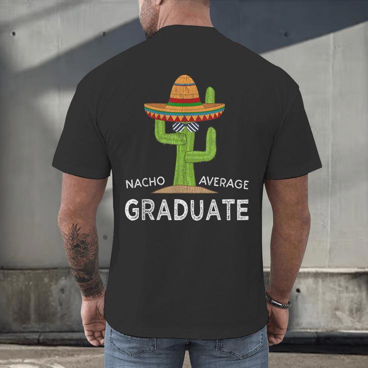 Fun High School College Graduate Humor Graduation Men's Back Print T-Shirt