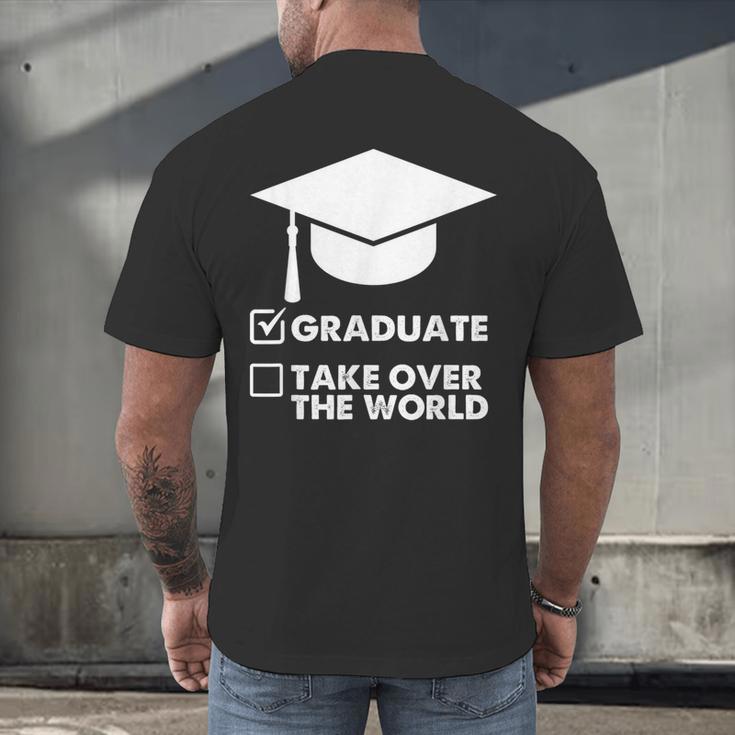Funny Graduate Joke Mens Womens Graduation Gifts Men's Back Print T-Shirt