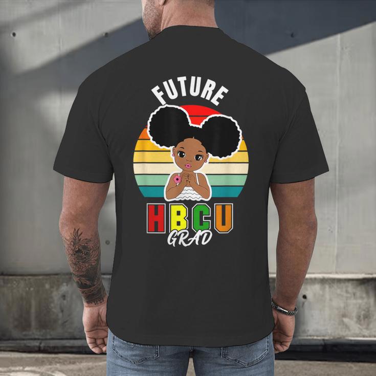 Future HBCU Grad Graduate Afro Girl College Graduation Men's Back Print T-Shirt