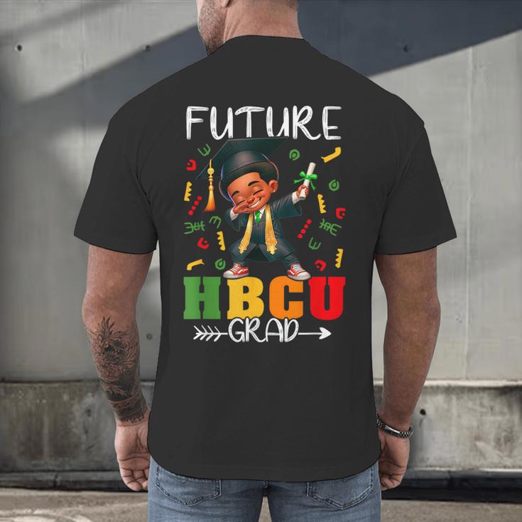 Future HBCU Grad History Boy Graduation HBCU Kids Men's Back Print T-Shirt