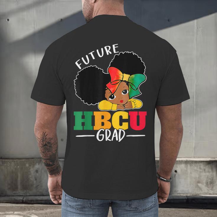 Future HBCU Grad History Girl Graduation HBCU Kids Men's Back Print T-Shirt