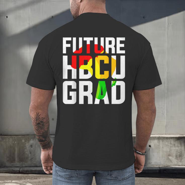 Future HBCU Graduate Afro Girls College Graduation Men's Back Print T-Shirt