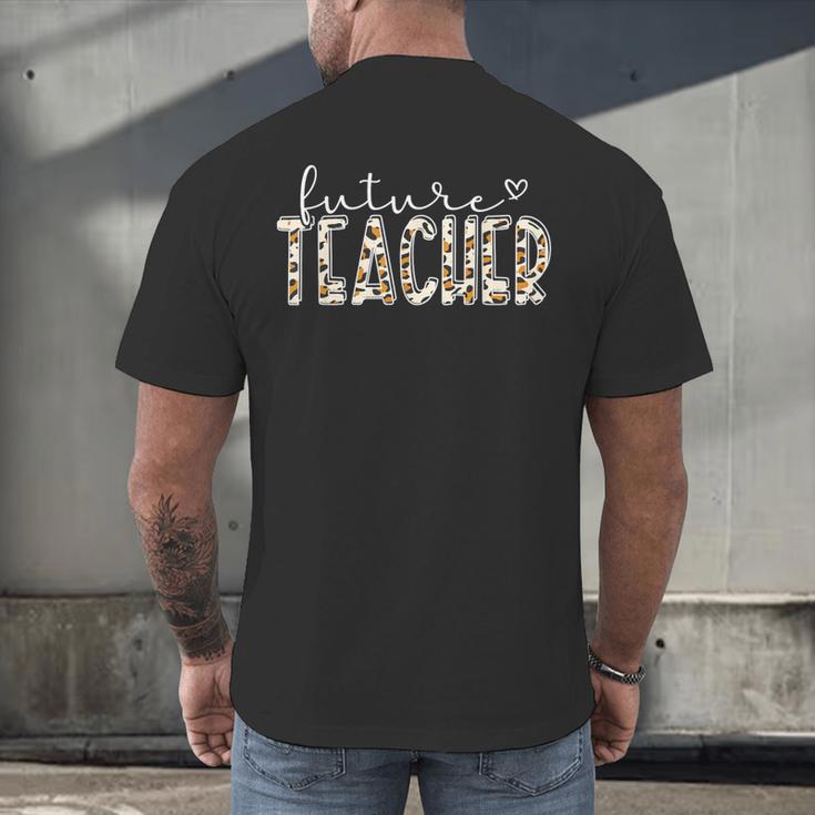 Future Teacher Graduation Student Teacher To Be Men's Back Print T-Shirt