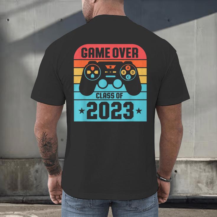 Game Over Class Of 2023 Shirt Students Graduation Men's Back Print T-Shirt