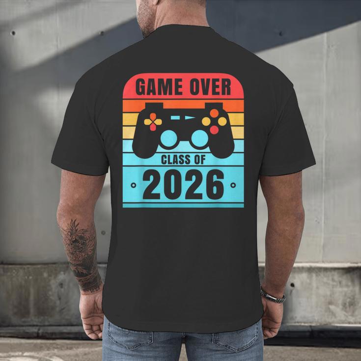 Game Over Class Of 2026 Shirt Students Graduation Men's Back Print T-Shirt