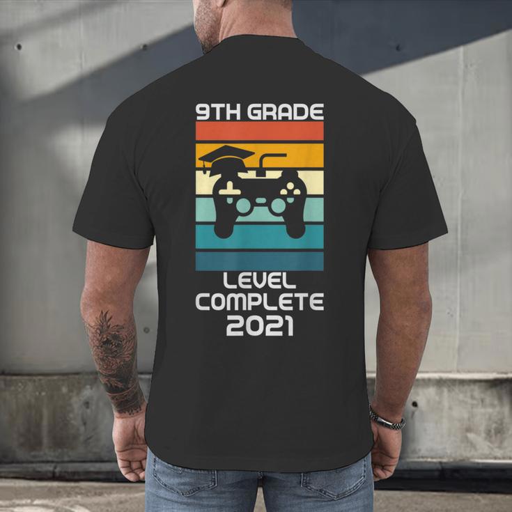 Gamer Graduation 2021 Retro 9th Grade Level Complete Men's Back Print T-Shirt
