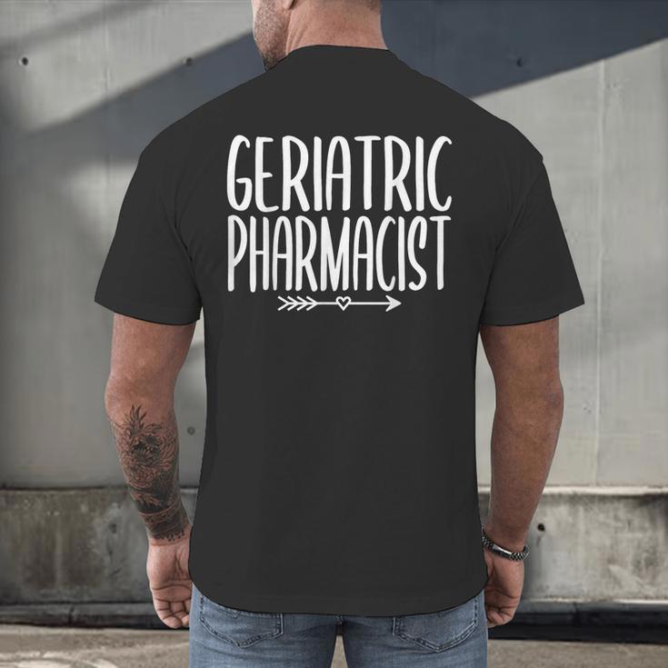 Geriatric Pharmacist Pharmacy Graduation PharmD 2023 2024 Men's Back Print T-Shirt