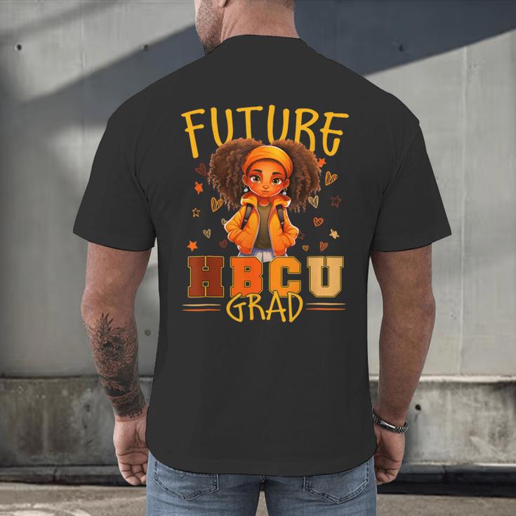 Girl Future HBCU Graduate Afro College Graduation Kids Men's Back Print T-Shirt