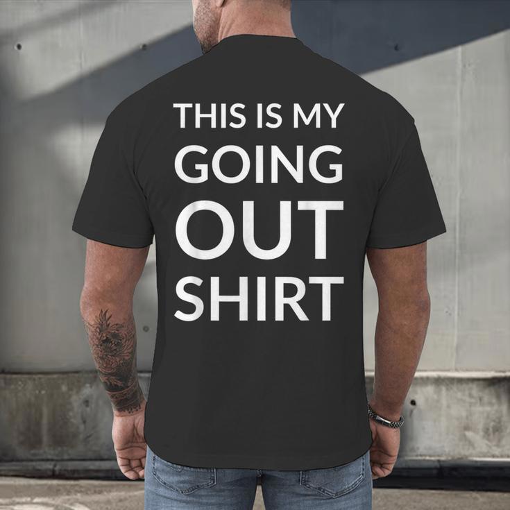 This Is My Going Out Sarcastic Introvert Men's Back Print T-Shirt This Is My Going Out Sarcastic Introvert Men's Back Print T-Shirt