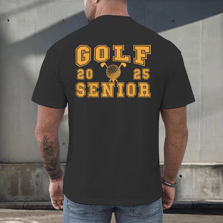 Golf Senior Night Golf Senior 2025 Graduation 14 Men's Back Print T-Shirt