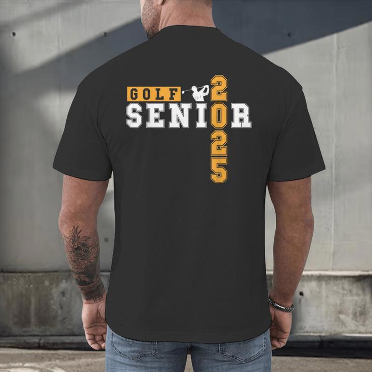 Golf Senior Night Golf Senior 2025 Graduation 15 Men's Back Print T-Shirt