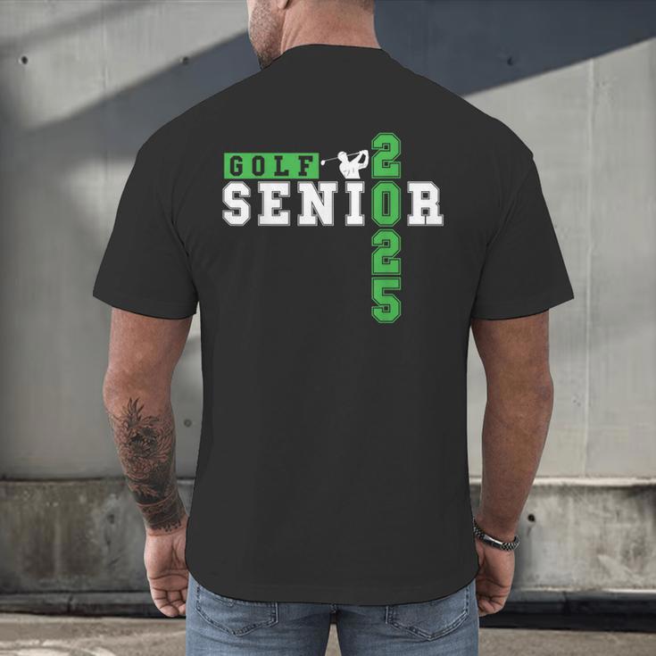 Golf Senior Night Golf Senior 2025 Graduation 33 Men's Back Print T-Shirt