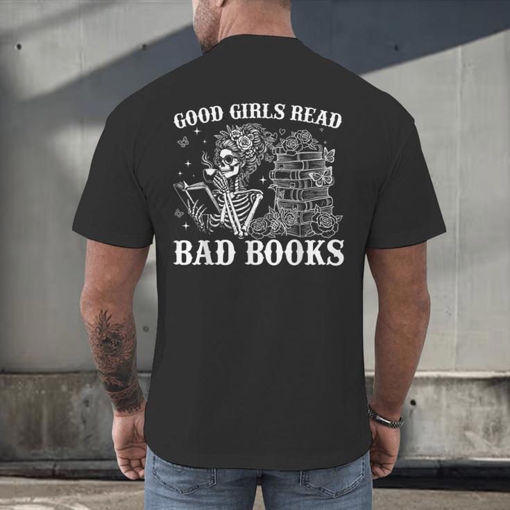 Good Girls Read Bad Books Reader Dark Romance Men's Back Print T-Shirt
