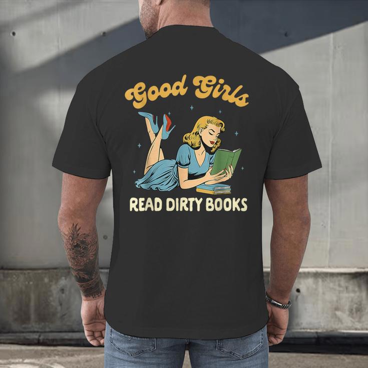 Good That Girls Read Dirty Books Smut Reader Book Romance Men's Back Print T-Shirt Good That Girls Read Dirty Books Smut Reader Book Romance Men's Back Print T-Shirt