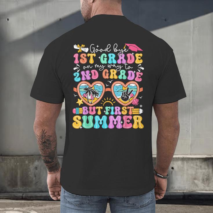 Goodbye 1st Grade Graduation To 2nd Grade But First Summer Men's Back Print T-Shirt