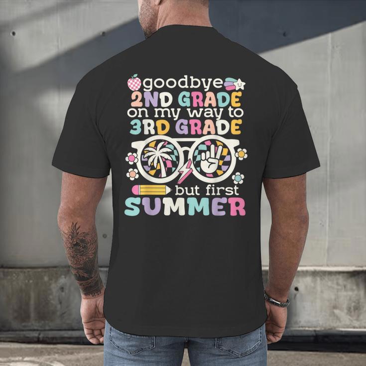 Goodbye 2nd Grade Graduation To 3rd Grade But First Summer Men's Back Print T-Shirt