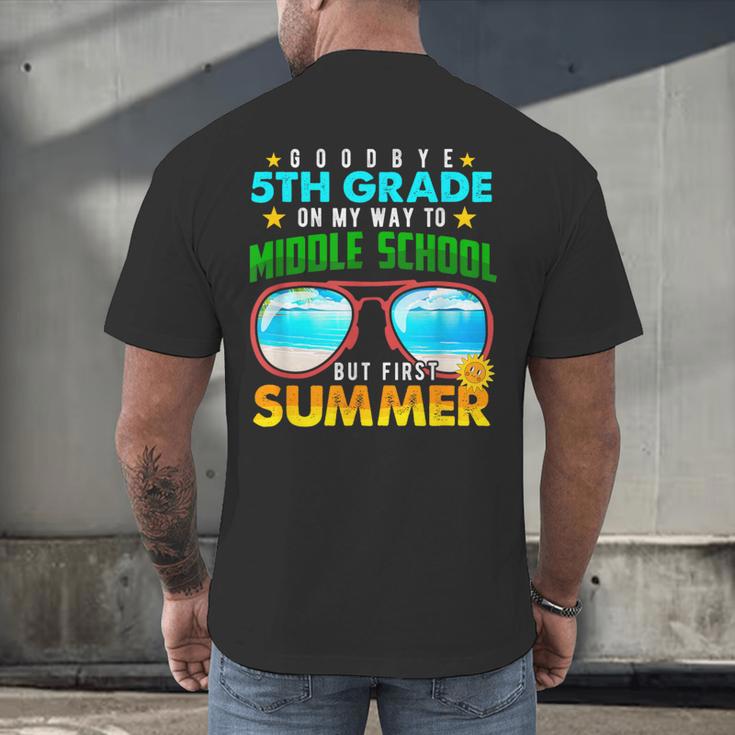 Goodbye 5th Grade Graduation To 6th Grade Hello Summer Kids Men's Back Print T-Shirt