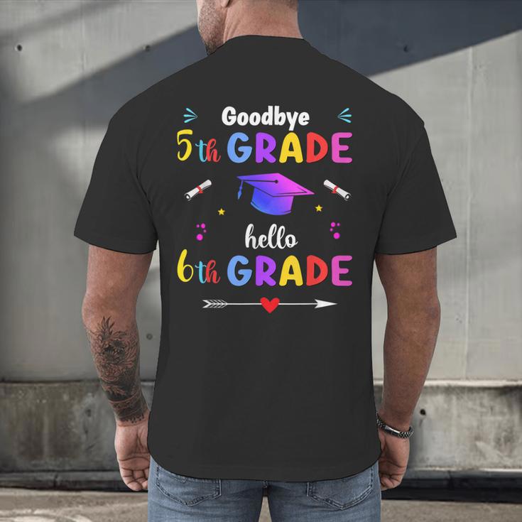 Goodbye 5th Grade Graduation Class Of 2023 Hello 6th Grade Men's Back Print T-Shirt