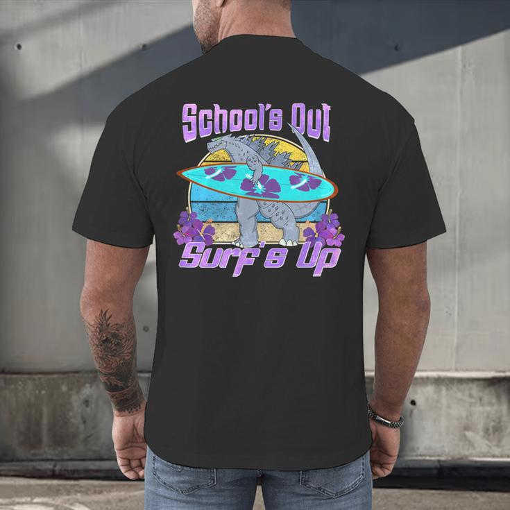 Goodbye School Hello Summer Last Day Of School Graduation Men's Back Print T-Shirt