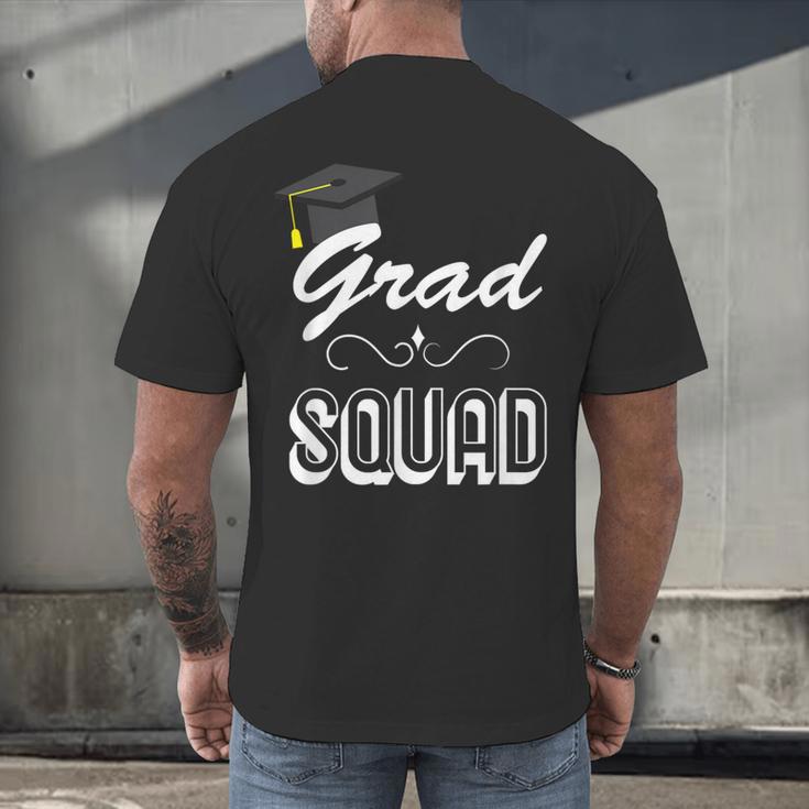 Grad Squad Cute Graduation Men's Back Print T-Shirt
