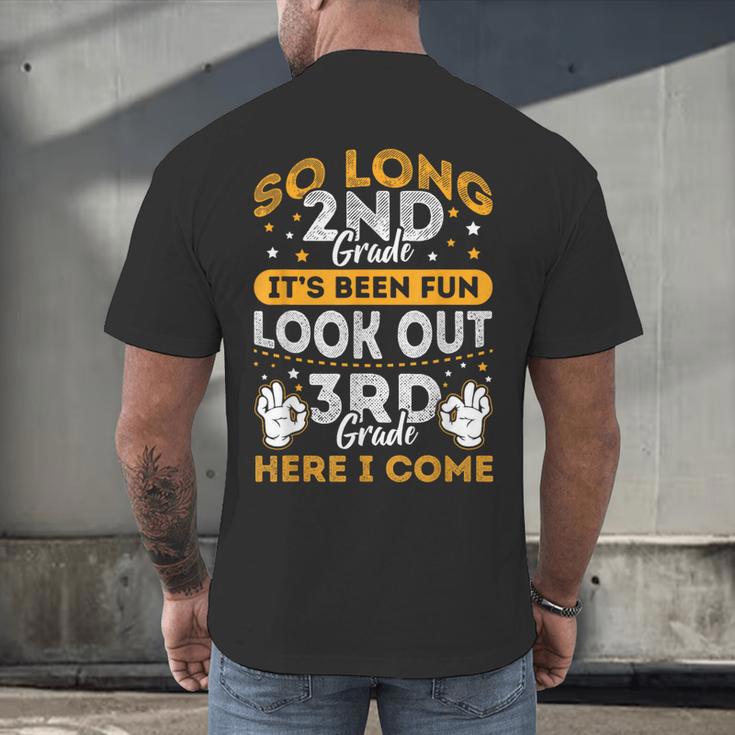 Grade So Long Second Grade It's Been Fun Graduation 2019 Men's Back Print T-Shirt