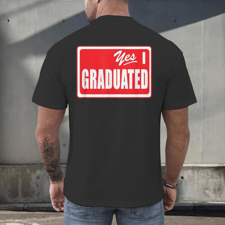 Graduate Class Of 2025 Senior Graduation End Of School Year Men's Back Print T-Shirt