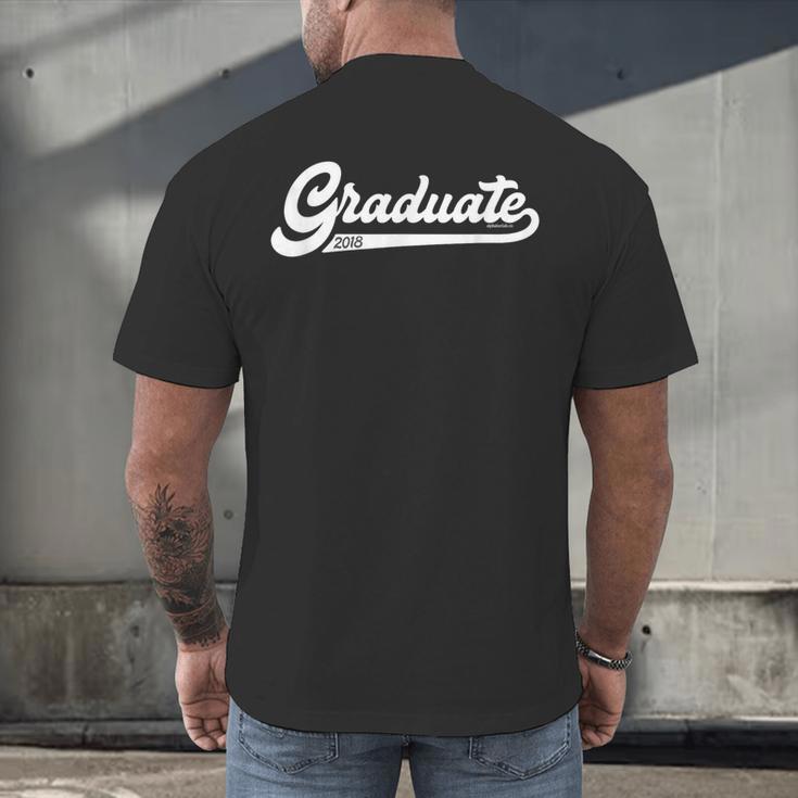 Graduate Shirts 2018 Senior Class Of 2018 Graduation Men's Back Print T-Shirt