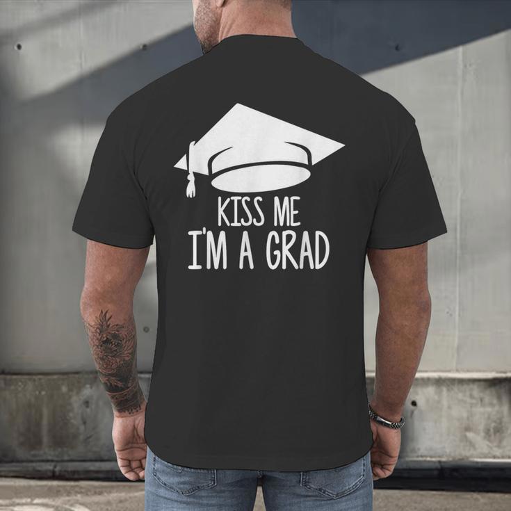 Graduate T-Shirt Grad Tshirt Graduation Tee Men's Back Print T-Shirt
