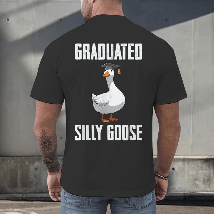 Graduated Silly Goose Student Graduation 2026 Grad Men's Back Print T-Shirt