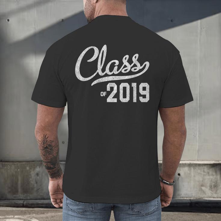 Graduation For Her Him 2019 Class Men's Back Print T-Shirt