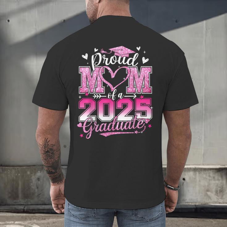 Graduation 2025 Proud Mom Of 2025 Graduate Floral Women Men's Back Print T-Shirt