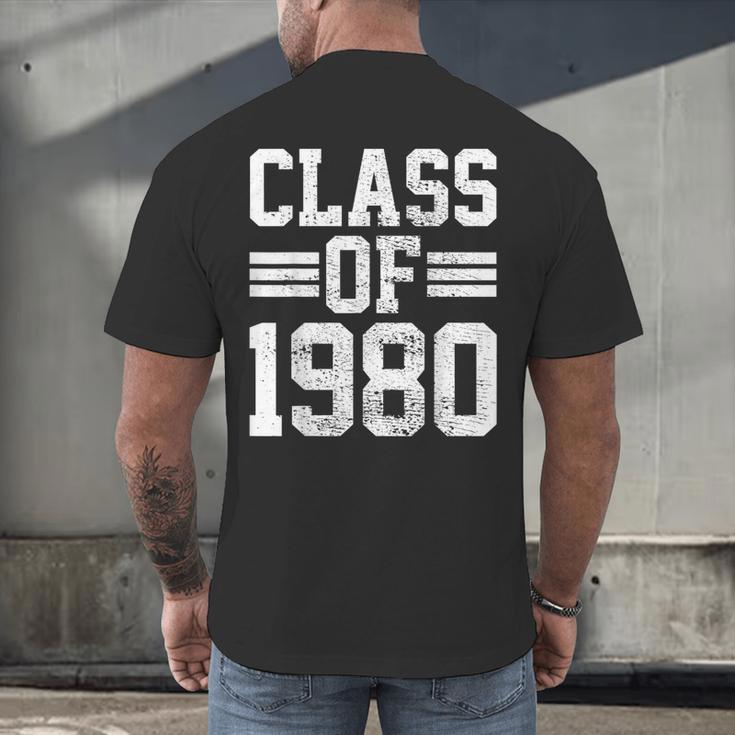 Graduation Class 1980 Men's Back Print T-Shirt