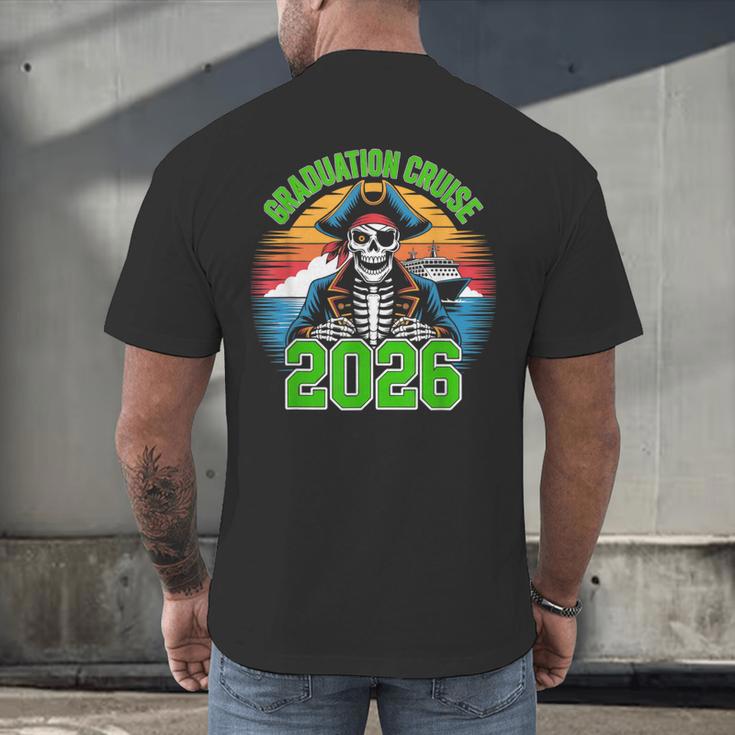 Graduation Cruise 2026 Group Pirate Matching Voyage Men's Back Print T-Shirt