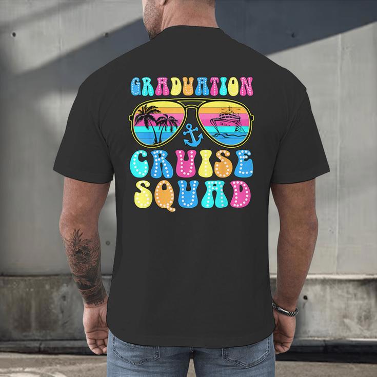 Graduation Cruise Squad Class Of 2025 Vacation Family Grad Men's Back Print T-Shirt