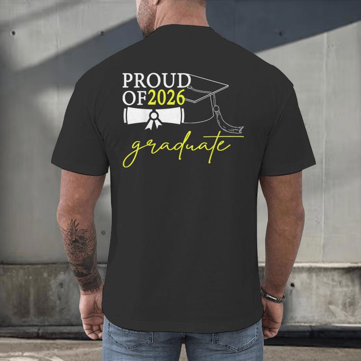 Graduation Decorations 2026 Proud Of 2026 Graduate Occaion Men's Back Print T-Shirt