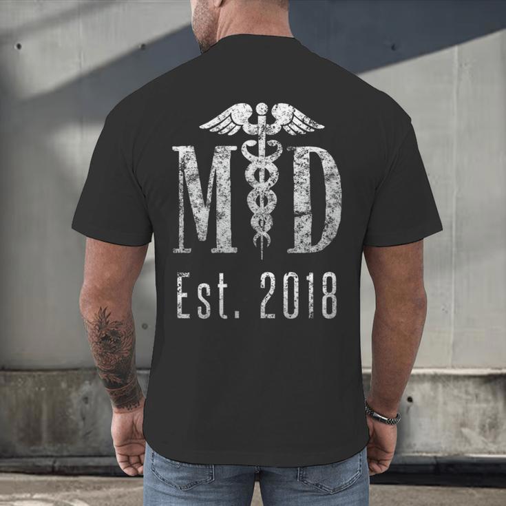 Graduation For Doctors t Shirt Tee Shirt Medical Doctors MD Men's Back Print T-Shirt