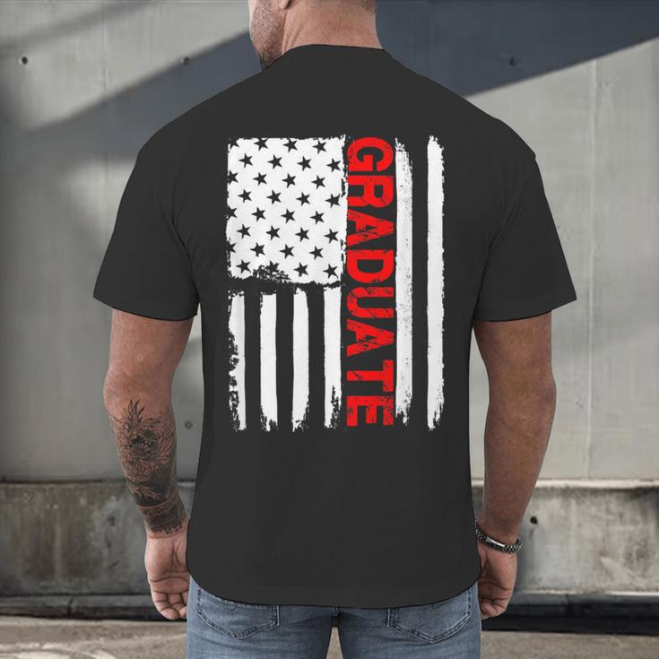 Graduation High School College Flag GraduateShirt 2018 Men's Back Print T-Shirt