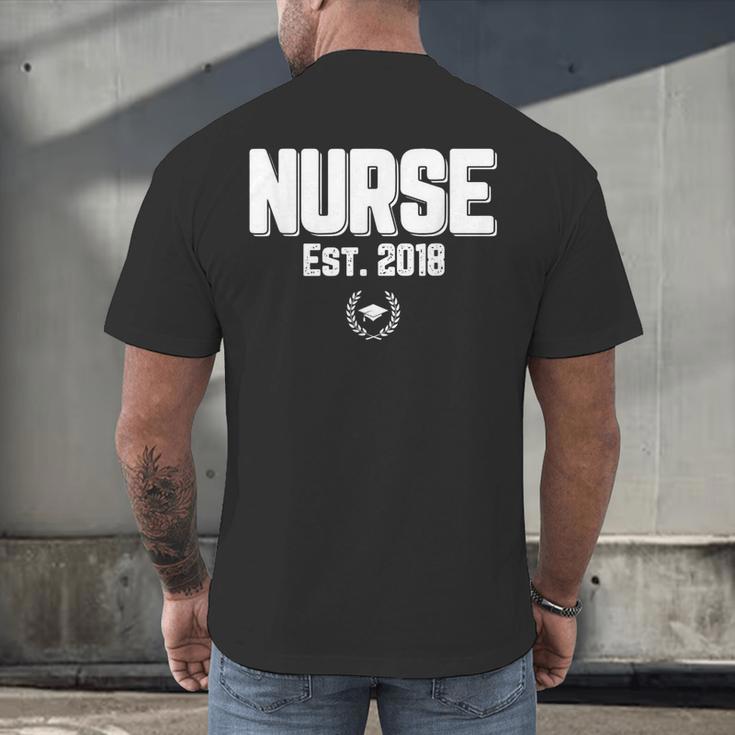Graduation For Nurse Practitioners 2018 Nursing School Men's Back Print T-Shirt