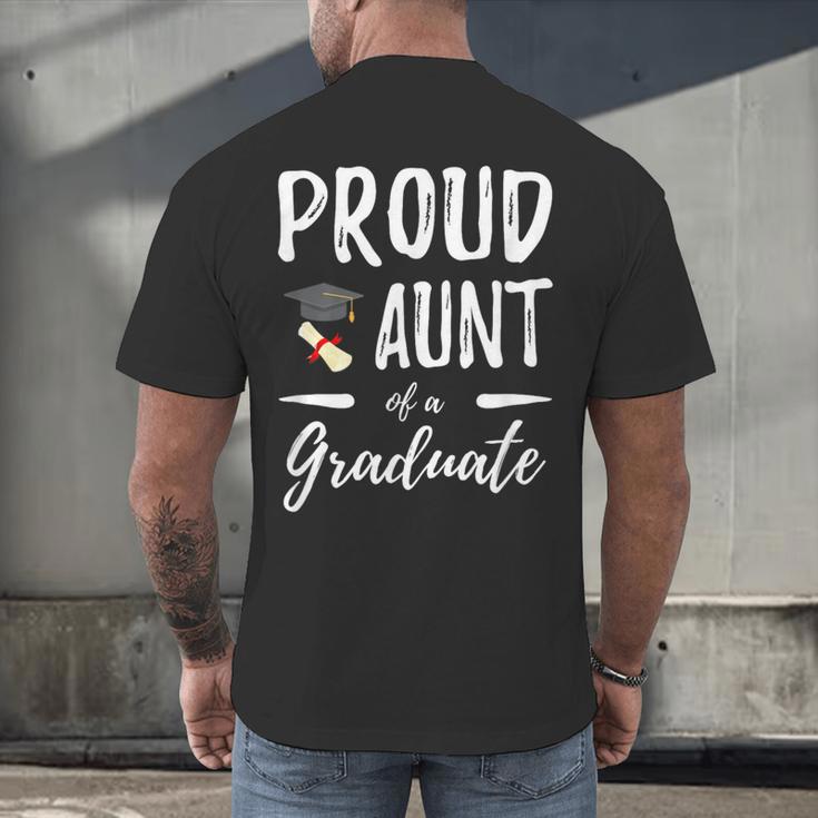 Graduation Shirt 2018 Proud Aunt Of a Graduate Men's Back Print T-Shirt