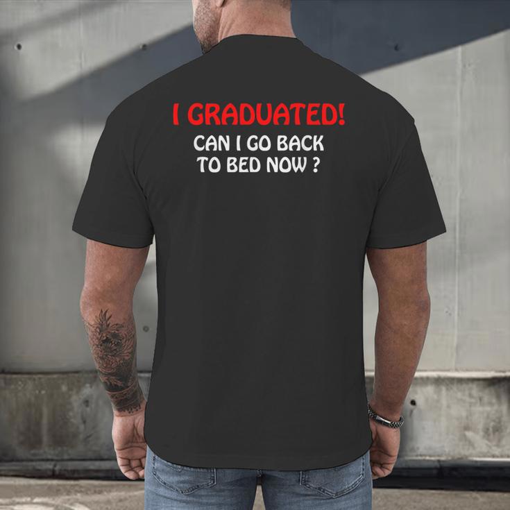 Graduation Shirt College Graduation Ideas 2024 Men's Back Print T-Shirt