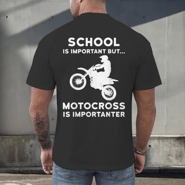 Graduation Shirt For Dirtbike Motocross Riders Men's Back Print T-Shirt