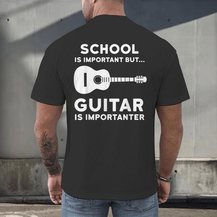 Graduation Shirt For Guitar Players & Band Member Men's Back Print T-Shirt