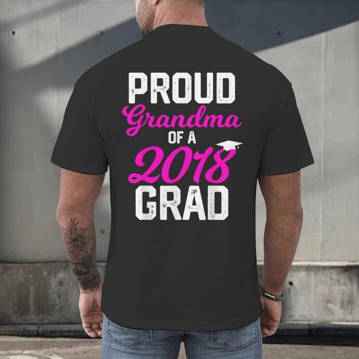 Grandma Graduation Shirt 2018 High School College Grad Men's Back Print T-Shirt
