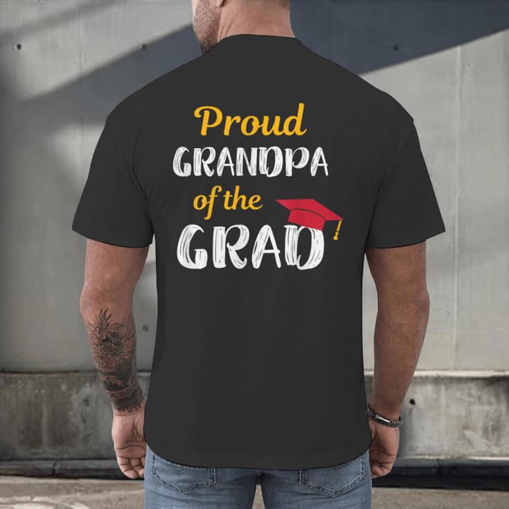 Grandpa Of Graduate Shirt Proud Grandfather Graduation Tee Men's Back Print T-Shirt