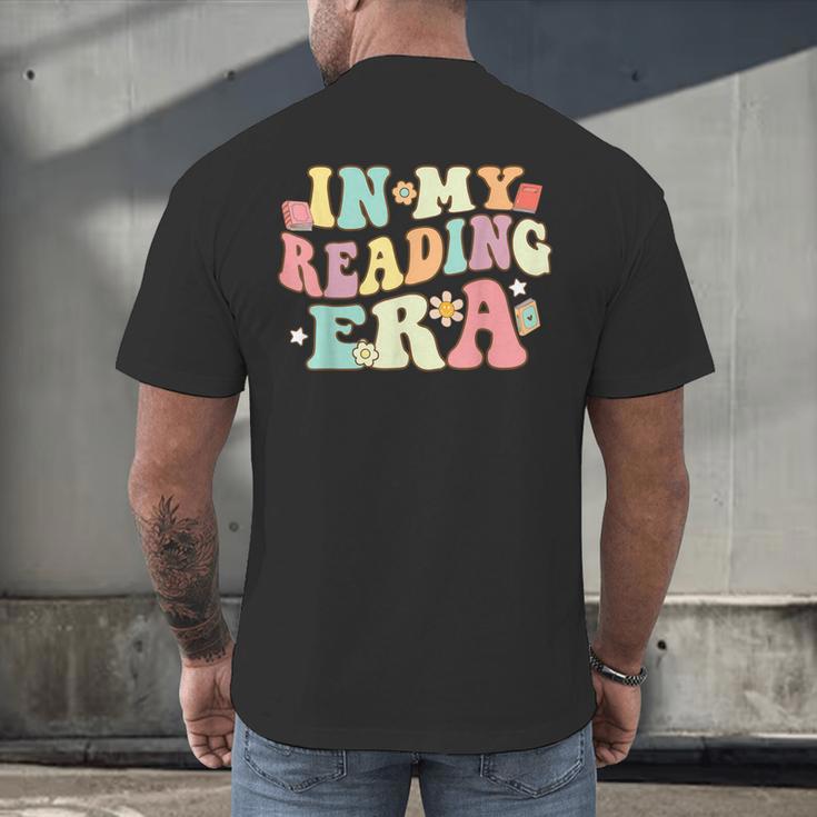 Groovy In My Reading Era Read Book Reader Reading Men's Back Print T-Shirt Groovy In My Reading Era Read Book Reader Reading Men's Back Print T-Shirt