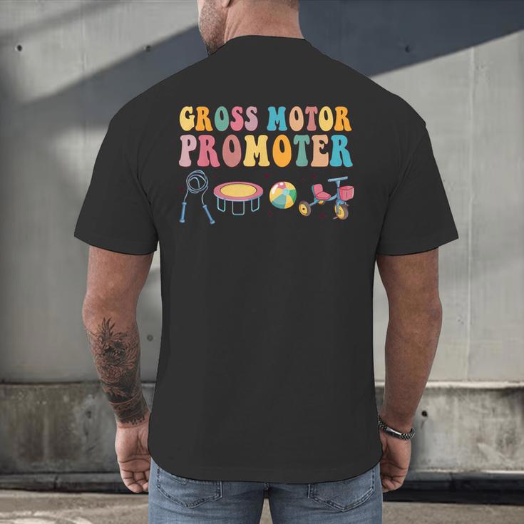 Gross Motor Promoter Physical Therapist Graduation Men's Back Print T-Shirt
