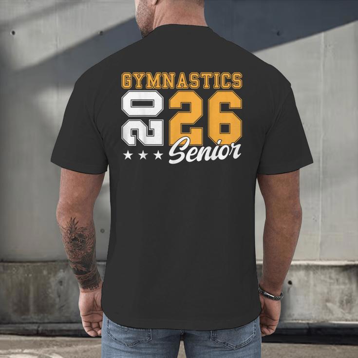 Gymnastics Senior Night Gymnastics Senior 2026 Graduation 17 Men's Back Print T-Shirt