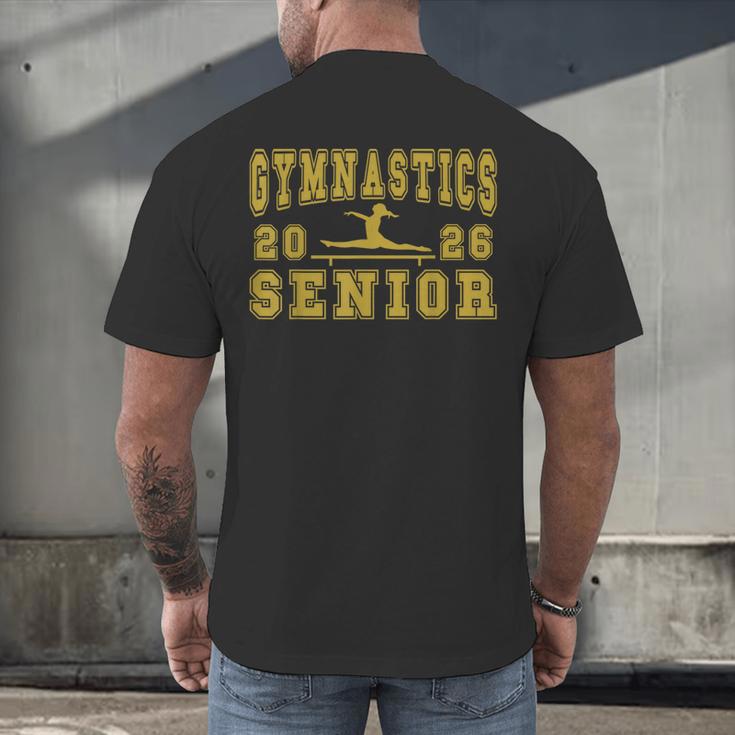 Gymnastics Senior Night Gymnastics Senior 2026 Graduation 25 Men's Back Print T-Shirt