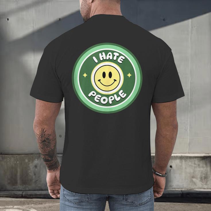 I Hate People Saying For Introverts Men's Back Print T-Shirt