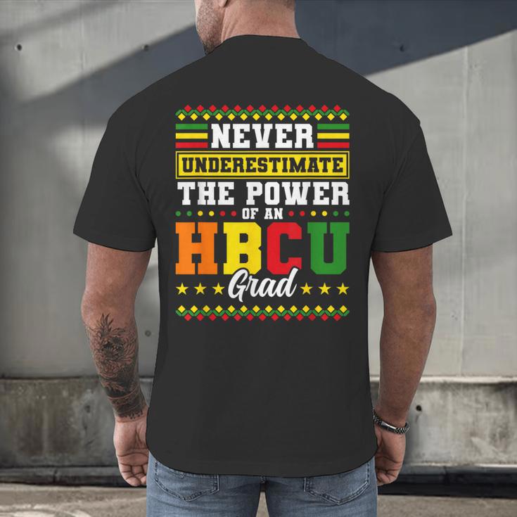 HBCU Grad Historically College Graduation Men's Back Print T-Shirt